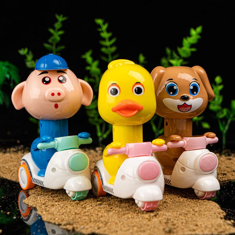 Push back children's toy car boy yellow duck motorcycle inertial pressure cartoon duck stall supply