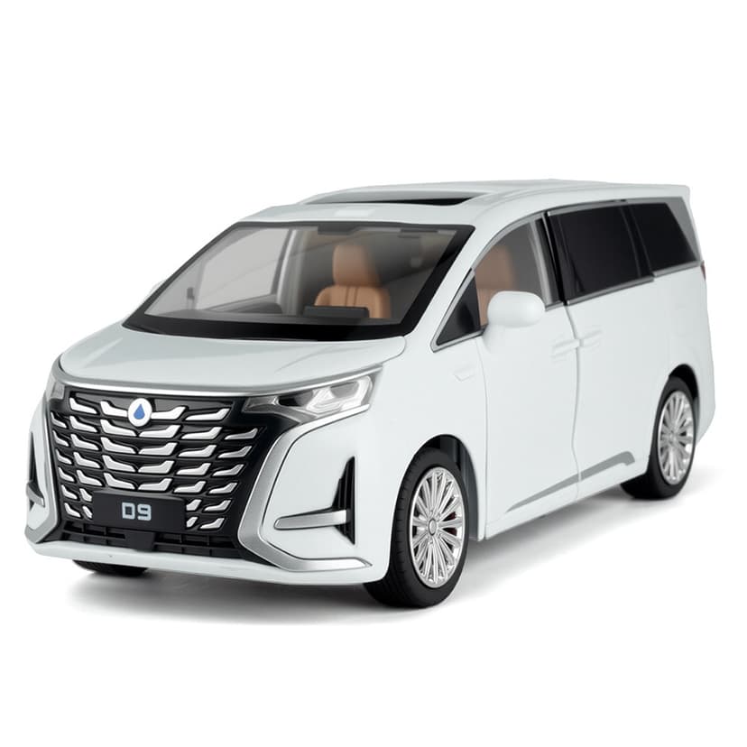 Simulation 1:24 Alloy D9 Business Mpv Alloy Car Model Ornament Toy Wholesale