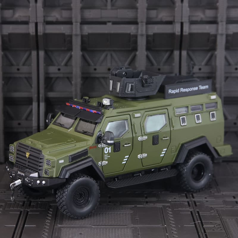 Chezhi C4192 Artificial Saber-Toothed Tiger Explosion-Proof Car Alloy Model Sound and Light Armor Military Off-Road Vehicle Boy Toy