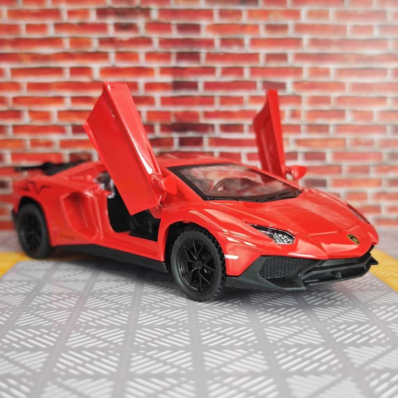 Jianyuan 3611A Simulation Lp750 Alloy Car Model Double-Door Pull-Back Sound and Light Toy Car Children's Gift
