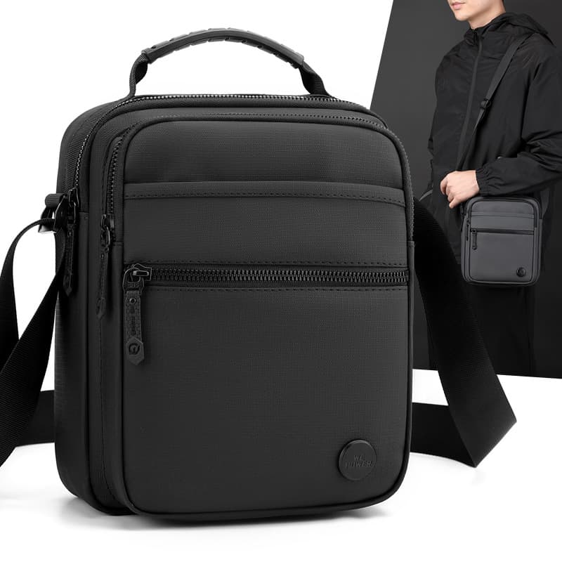 WEPOWER New Men's Business Commuter Shoulder Bag Crossbody Bag Men's High-end Simple Men's Small Satchel
