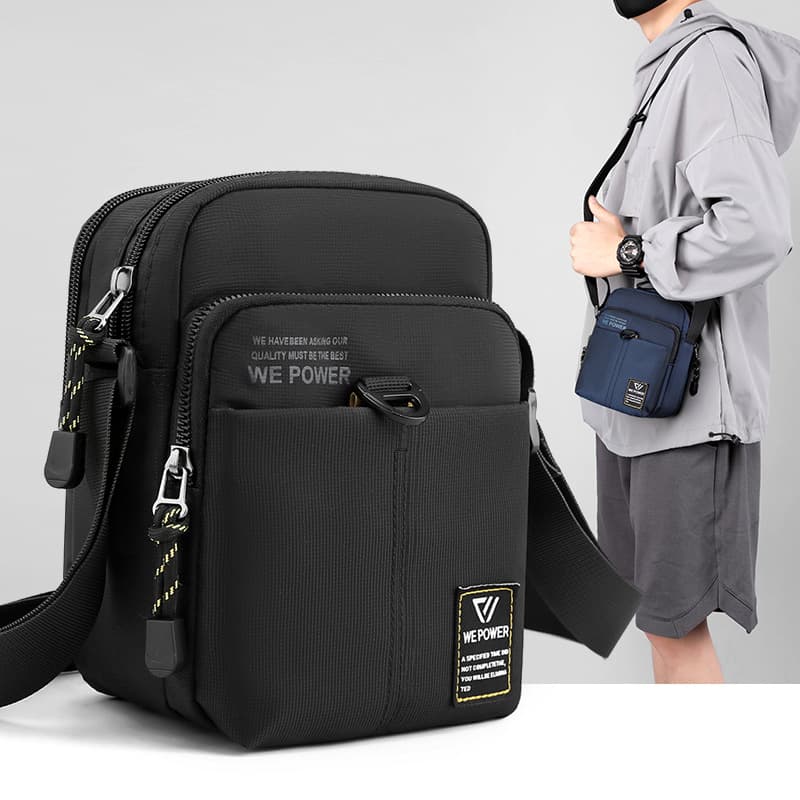 WEPOWER mini messenger bag nylon cloth men's bag leisure function men's shoulder bag outdoor sports Small backpack