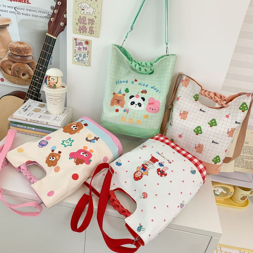 Fashionable High-End Canvas Bag for Women, New Handbag, Large Capacity Mommy Bag, Travel Lightweight Bag, Cross-Border