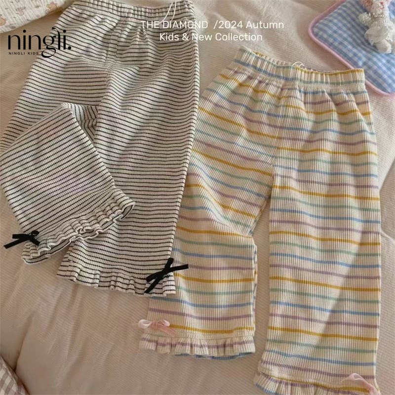 Lime Girl's Leggings Spring and Autumn New Thin Children's Western Style Outer Wear Pants Baby's Autumn Elastic Trousers