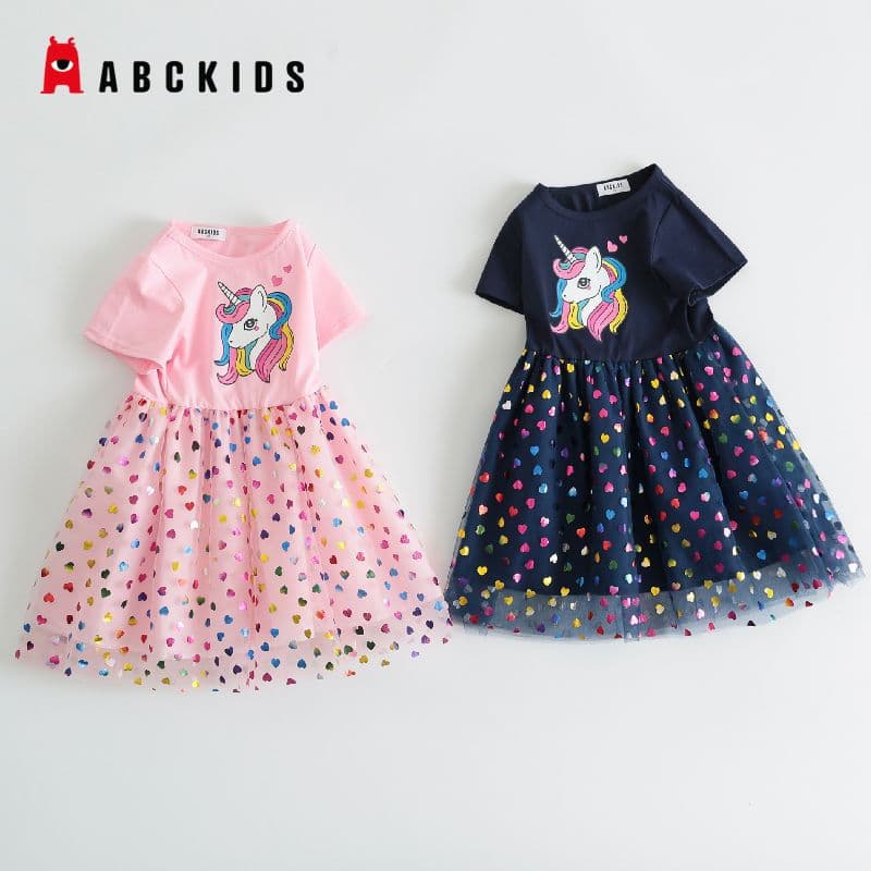 My Little Pony Unicorn Girls' Dress 2026 Summer Stylish Girl Princess Dress Puffy Tulle Children's Dress
