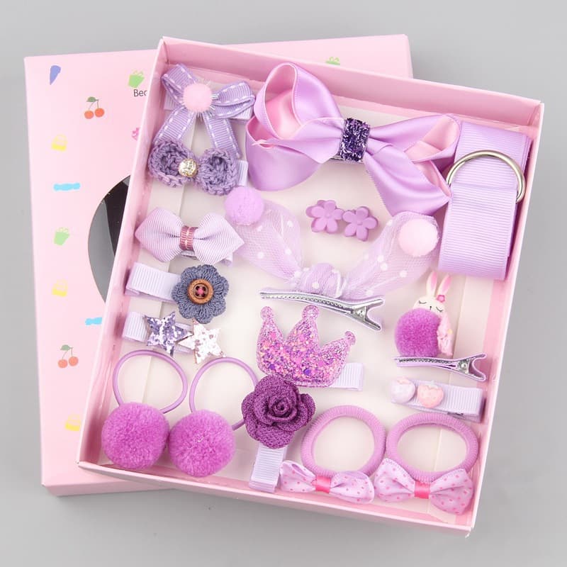 [Hair Accessories Set] [18 Pieces of Children's Hair Accessories] Little Princess Hairpin Gift Gift Baby Hairpin Cute