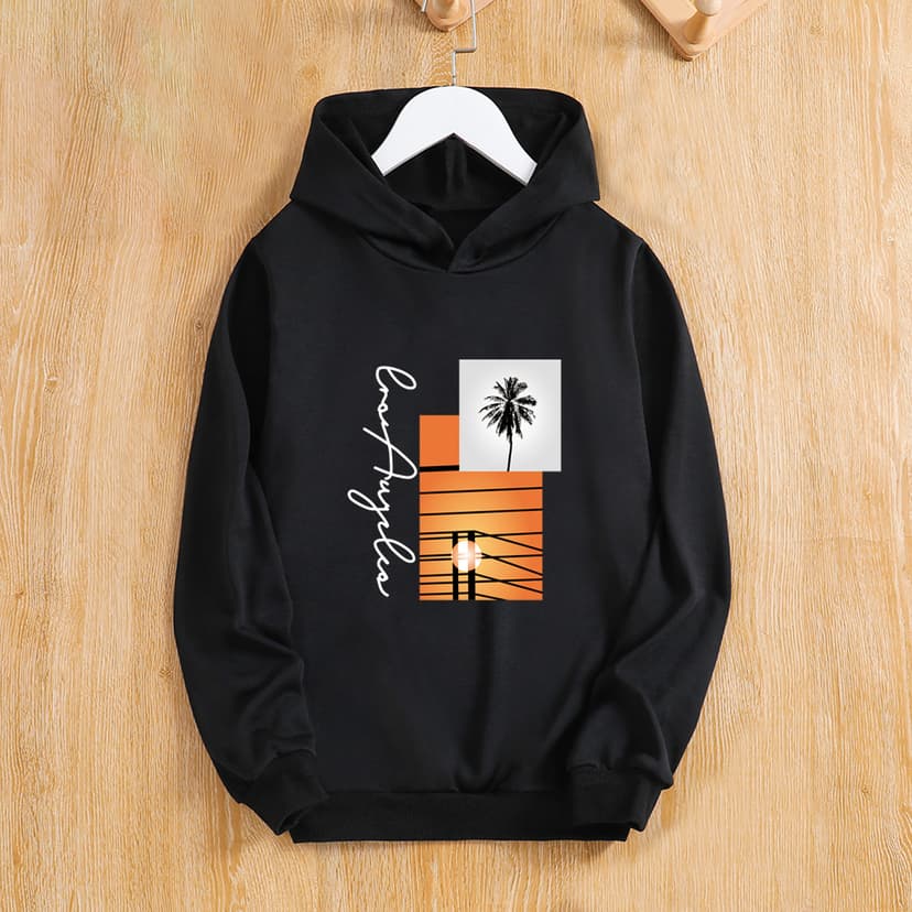Boys' Hoodies Customized with Export Cartoon Prints (Can Be Customized with Pictures) Boys' Sweatshirts Customized with Foshan Children's Clothing