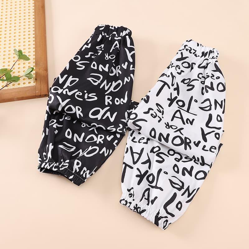 Summer Thin Pants for Older Children, Girls' Loose Stylish Ice Silk Lantern Pants, Summer Children's Mosquito-Proof Pants