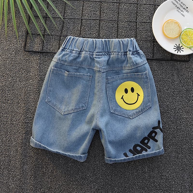 Boys' Denim Shorts 2025 Summer Clothes Summer Baby Kidsren's Clothes Fashionable Pants Baby Kidsren's Cool Thin Casual Korean
