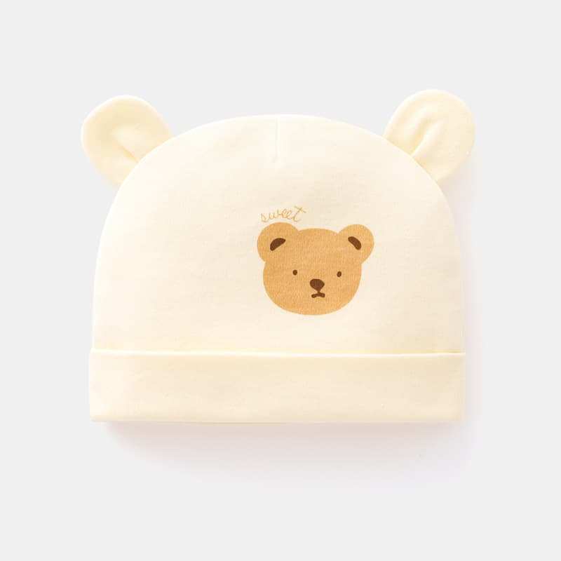 Newborn Baby Hat Autumn and Winter Style 0-3 Months Newborn Male and Female Baby Pure Cotton Boneless Newborn Fetal Cap 1