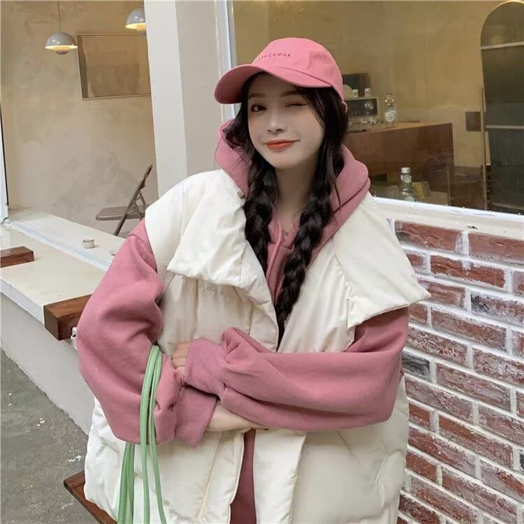 Cross-Border Trade Simple Versatile Vest Artistic Ins Lazy Harajuku Trendy Fashion New Japanese Style