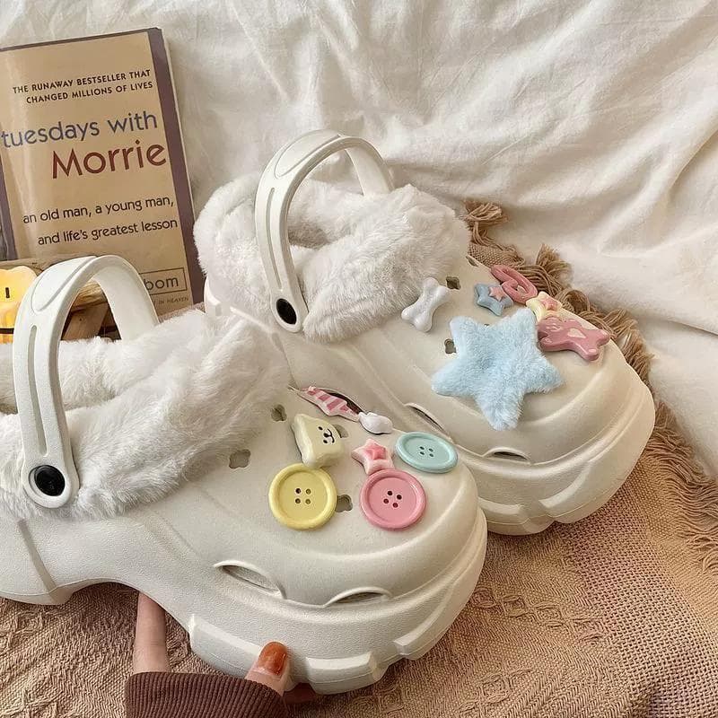 Croc Shoes Shoe Flower Accessories DIY Shoe Buckle Cartoon Cute Stereo High-End Removable Hole Accessories Decorative Buckle