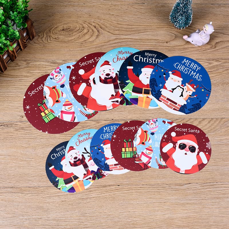 Cross-border PP Christmas Cartoon Coaster Customized Dining Table Cafe Home Dining Plate Mat Heat Insulation Homestay Decorative Placemat