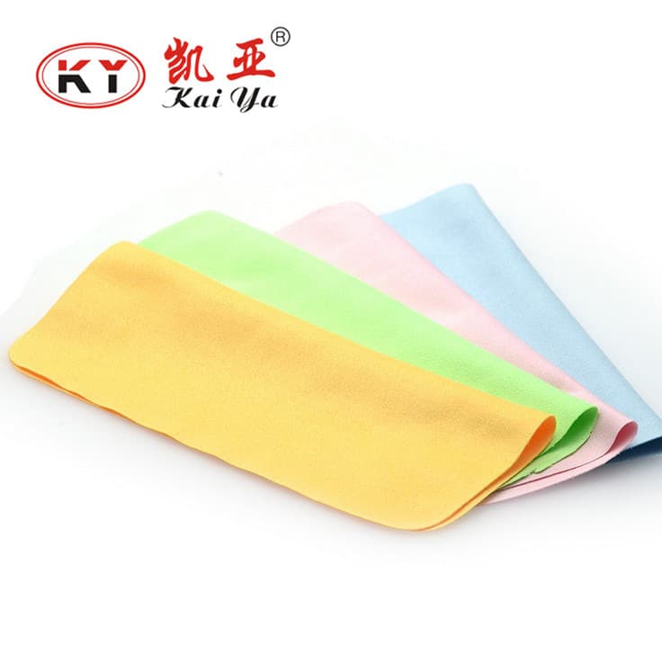 Kaiya Absorbent Glasses Cloth Lens Cloth Screen Wiping Cloth Imitation Deerskin Island Silk Fine Fiber Cloth with logo