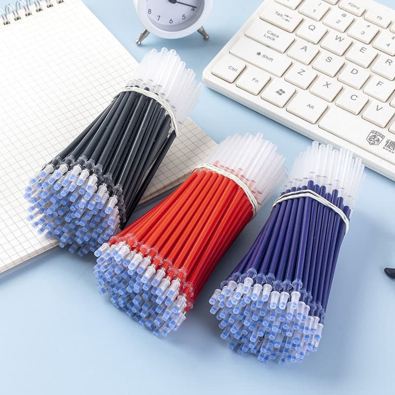 Neutral Refill 0.5 Needle Tube Bullet Black Red Blue Refill Water Pen Carbon Signature Pen Refill Wholesale